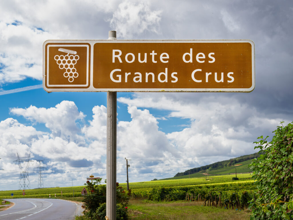 Début de la Route des grands Crus en Bourgogne